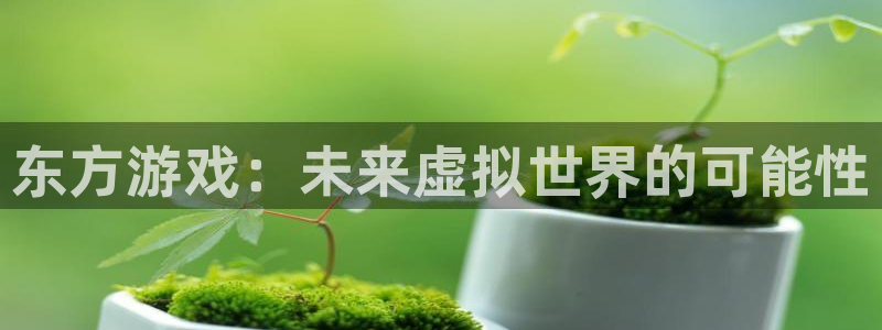 杏盛注册平台官方网站：东方游戏：未来虚拟世界的可能性